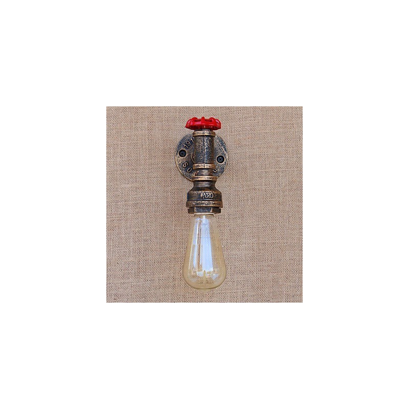 Aplique de pared con luz ambiental estilo mini con pintura retro campestre