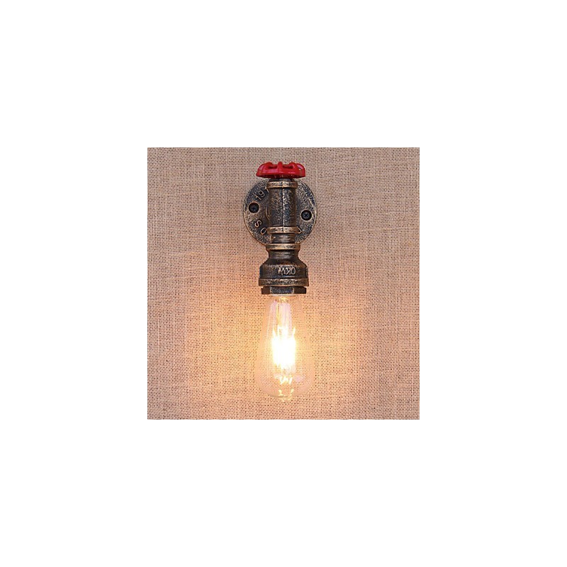 Aplique de pared con luz ambiental estilo mini con pintura retro campestre