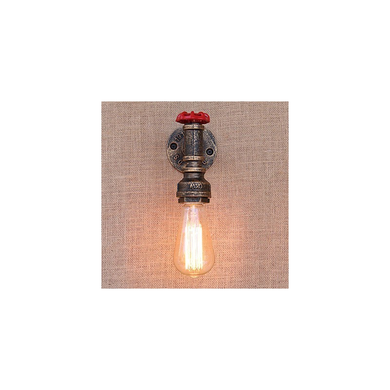 Aplique de pared con luz ambiental estilo mini con pintura retro campestre