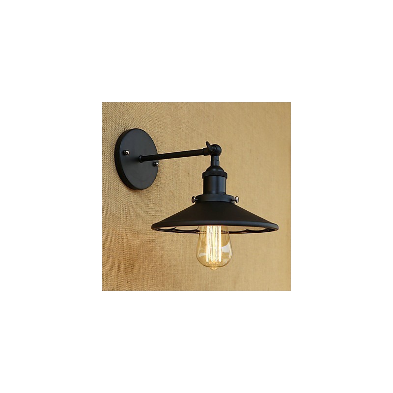 Aplique de pared con luz ambiental estilo mini con pintura retro campestre