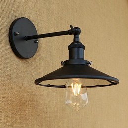 Aplique de pared con luz ambiental estilo mini con pintura retro campestre