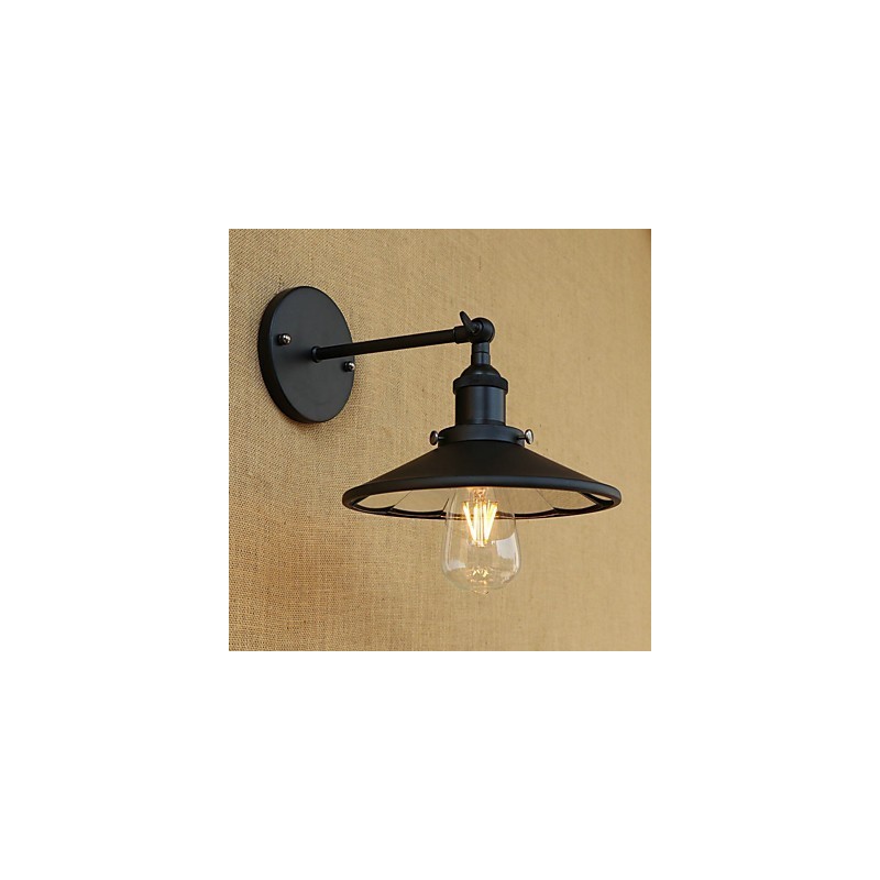 Aplique de pared con luz ambiental estilo mini con pintura retro campestre
