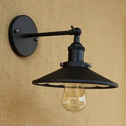 Aplique de pared con luz ambiental estilo mini con pintura retro campestre