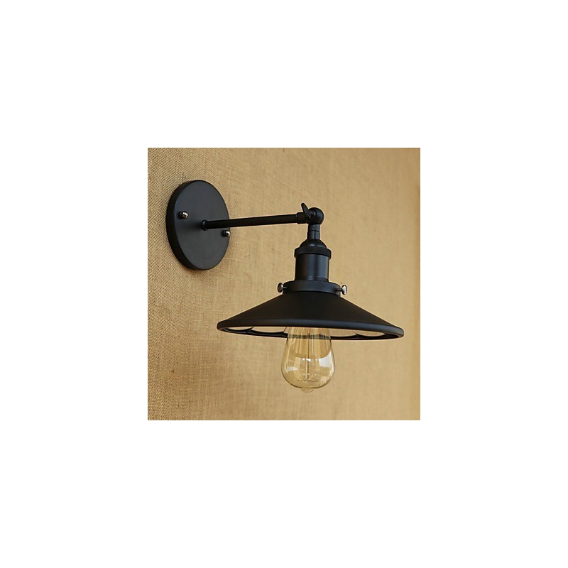 Aplique de pared con luz ambiental estilo mini con pintura retro campestre