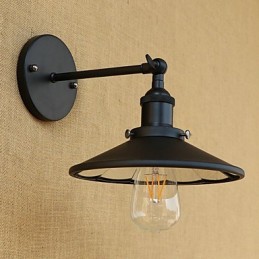 Aplique de pared con luz ambiental estilo mini con pintura retro campestre