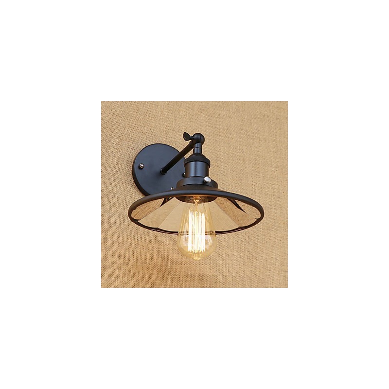 Aplique de pared con luz ambiental estilo mini con pintura retro campestre