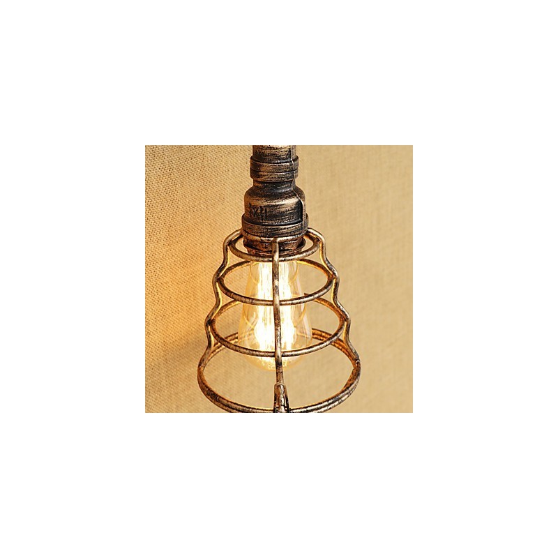 Aplique de pared con luz ambiental estilo mini con pintura retro campestre