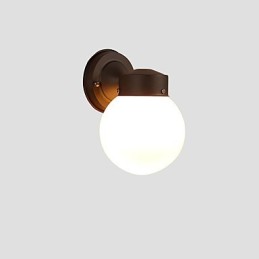 Aplique de pared con luz ambiental de estilo mini con acabado de óxido negro contemporáneo moderno