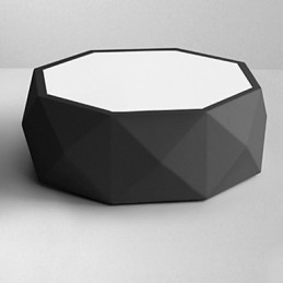 Lámparas de techo geométricas de luz blanca concisas modernas
