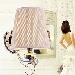 Lámpara de pared moderna y contemporánea con acabado galvanizado para protección ocular de estilo mini.
