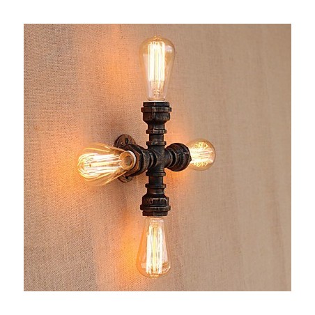 Lámpara de pared con luz ambiental incluida, estilo mini, con brazo oscilante y pintura retro campestre. Lámpara de pared con luz ambiental incluida, estilo mini, con brazo oscilante y pintura retro campestre.