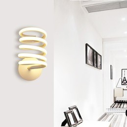 Lámpara de pared de aluminio moderna minimalista para dormitorio, pasillo, lámpara de noche, lámpara creativa