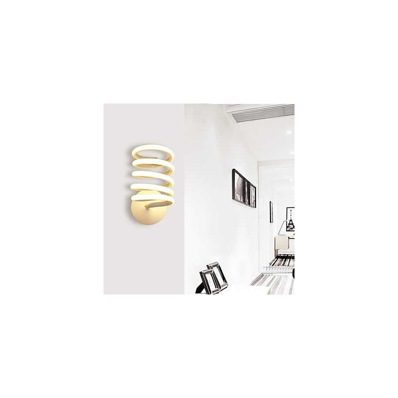 Lámpara de pared de aluminio moderna minimalista para dormitorio, pasillo, lámpara de noche, lámpara creativa