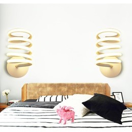 Lámpara de pared de aluminio moderna minimalista para dormitorio, pasillo, lámpara de noche, lámpara creativa