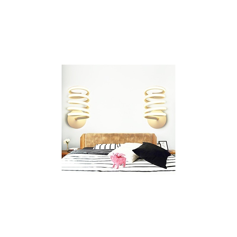 Lámpara de pared de aluminio moderna minimalista para dormitorio, pasillo, lámpara de noche, lámpara creativa
