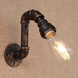 Apliques de pared con luz ambiental de brazo oscilante estilo mini con pintura retro campestre