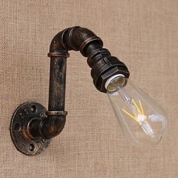 Apliques de pared con luz ambiental de brazo oscilante estilo mini con pintura retro campestre