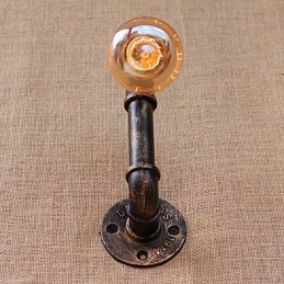 Apliques de pared con luz ambiental de brazo oscilante estilo mini con pintura retro campestre