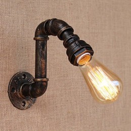 Apliques de pared con luz ambiental de brazo oscilante estilo mini con pintura retro campestre