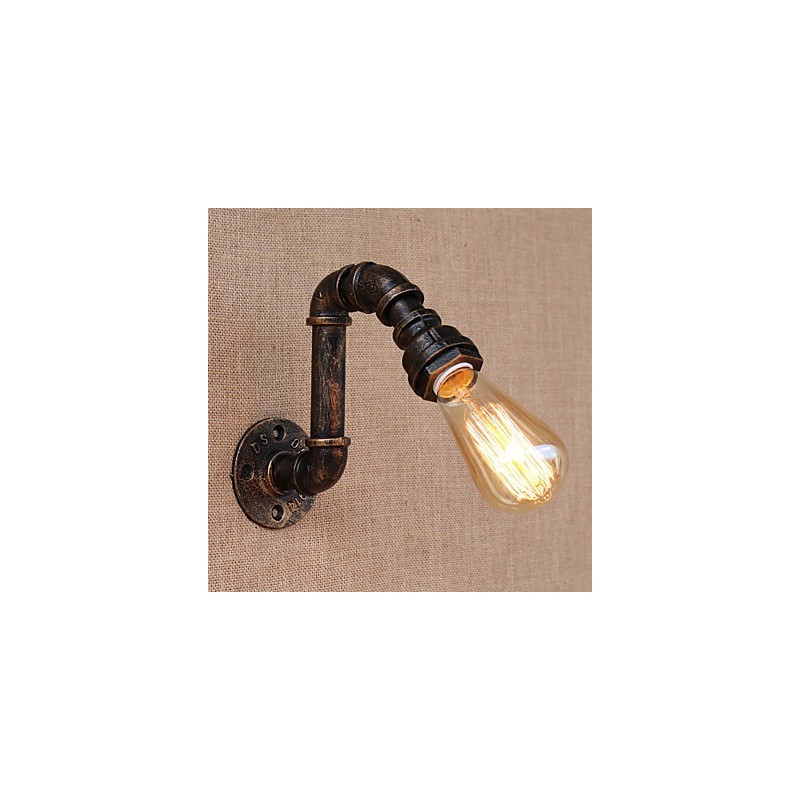Apliques de pared con luz ambiental de brazo oscilante estilo mini con pintura retro campestre