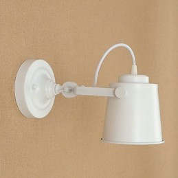Lámpara de pared de acero pintado, estilo café americano negro, estilo retro, con sable de luz.