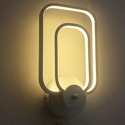 Lámpara de pared de aluminio moderna minimalista para balcón, escalera, lámpara de pared decorativa, luces de noche