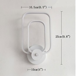 Lámpara de pared de aluminio moderna minimalista para balcón, escalera, lámpara de pared decorativa, luces de noche