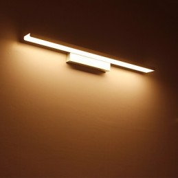 Lámpara de espejo de 32 W de alta calidad, luces de baño, materiales de aluminio y luces de pared de acrílico, iluminación de maquillaje