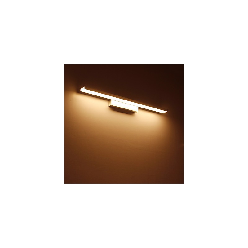 Lámpara de espejo de 32 W de alta calidad, luces de baño, materiales de aluminio y luces de pared de acrílico, iluminación de maquillaje