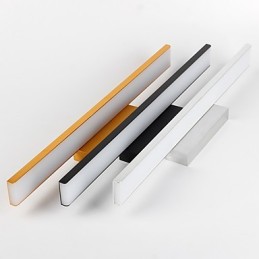 Lámpara de espejo de 32 W de alta calidad, luces de baño, materiales de aluminio y luces de pared de acrílico, iluminación de maquillaje