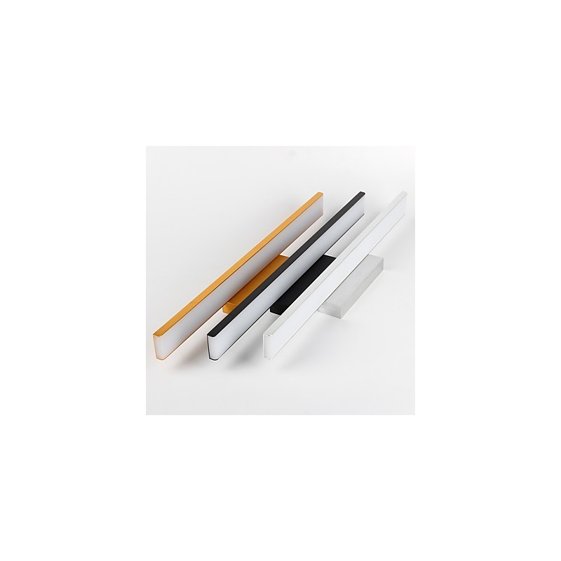 Lámpara de espejo de 32 W de alta calidad, luces de baño, materiales de aluminio y luces de pared de acrílico, iluminación de maquillaje