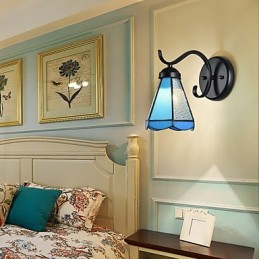 Apliques de pared con luz empotrada con pintura rústica tipo cabaña