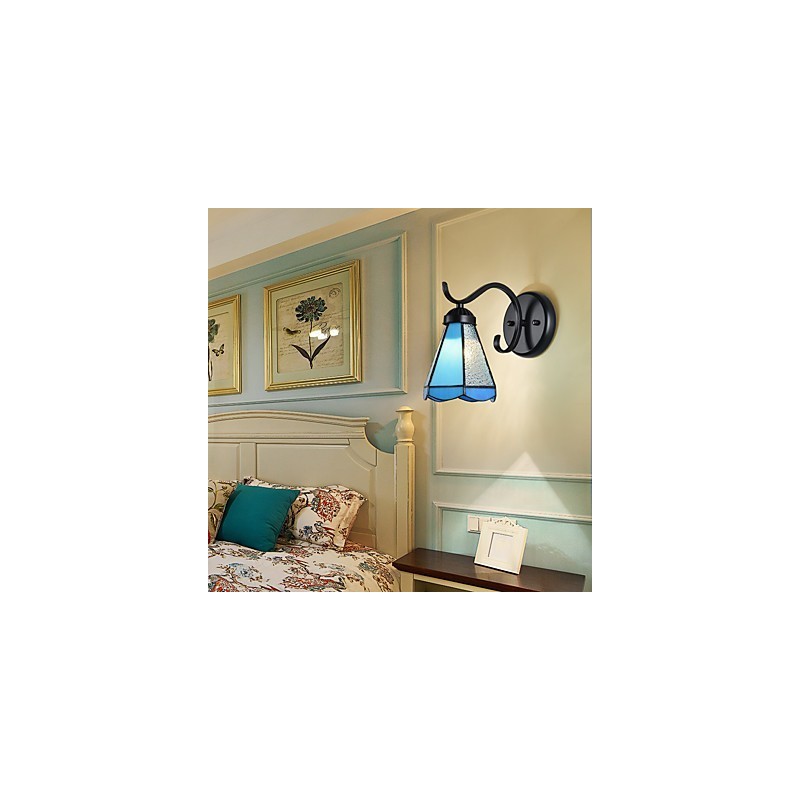 Apliques de pared con luz empotrada con pintura rústica tipo cabaña