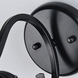 Apliques de pared con luz empotrada con pintura rústica tipo cabaña