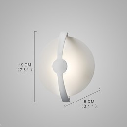 Lámpara de pared de hierro forjado estilo cabaña, estilo rústico, moderna, contemporánea, con pintura decorativa para iluminación ambiental de estilo mini.