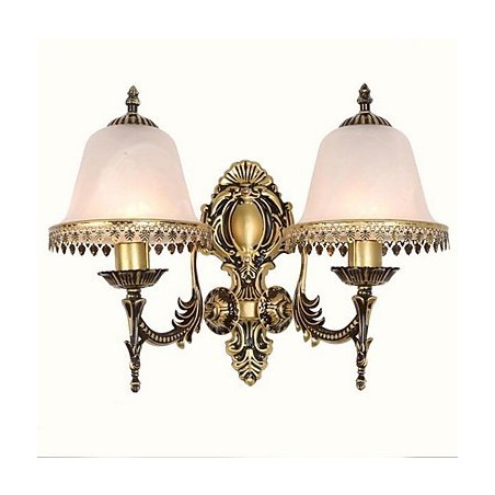 Apliques de pared vintage con luz descendente y acabado galvanizado Apliques de pared vintage con luz descendente y acabado galvanizado