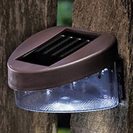 Luz solar blanca para camino, pared, paisaje, montaje en pared, luz para valla de jardín