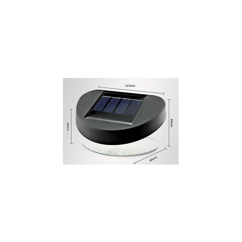 Luz solar blanca para camino, pared, paisaje, montaje en pared, luz para valla de jardín