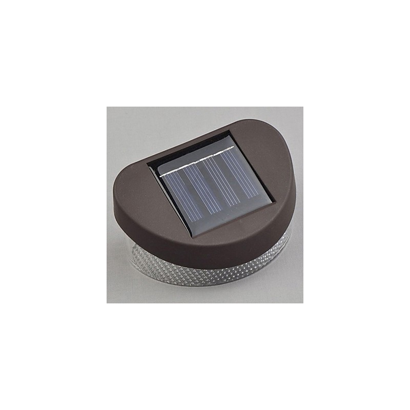 Luz solar blanca para camino, pared, paisaje, montaje en pared, luz para valla de jardín