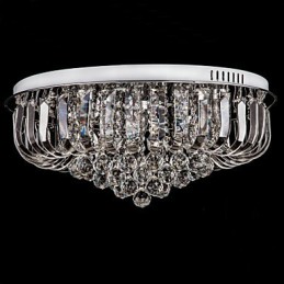 Lámpara de techo de cristal tradicional clásica de metal