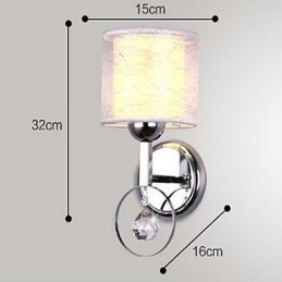 Apliques de pared de cristal moderno contemporáneo galvanizado con iluminación ascendente