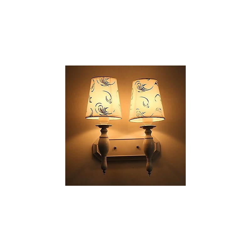 Apliques de pared modernos, contemporáneos, con iluminación ascendente y acabado galvanizado