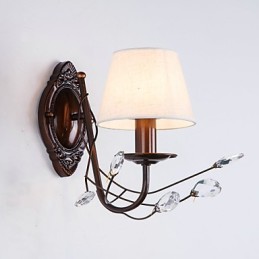 Aplique de pared con luz ambiental estilo rústico estilo cabaña, galvanizado, para iluminación ambiental en miniatura.