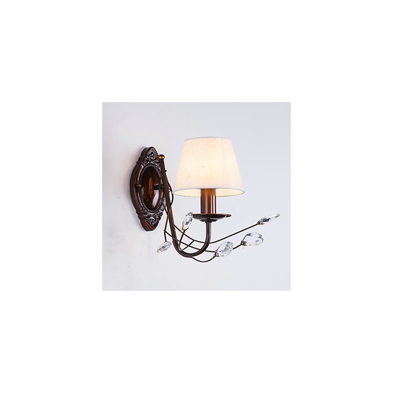Aplique de pared con luz ambiental estilo rústico estilo cabaña, galvanizado, para iluminación ambiental en miniatura.