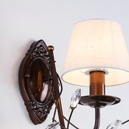 Aplique de pared con luz ambiental estilo rústico estilo cabaña, galvanizado, para iluminación ambiental en miniatura.