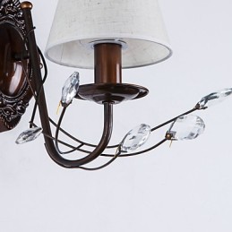 Aplique de pared con luz ambiental estilo rústico estilo cabaña, galvanizado, para iluminación ambiental en miniatura.