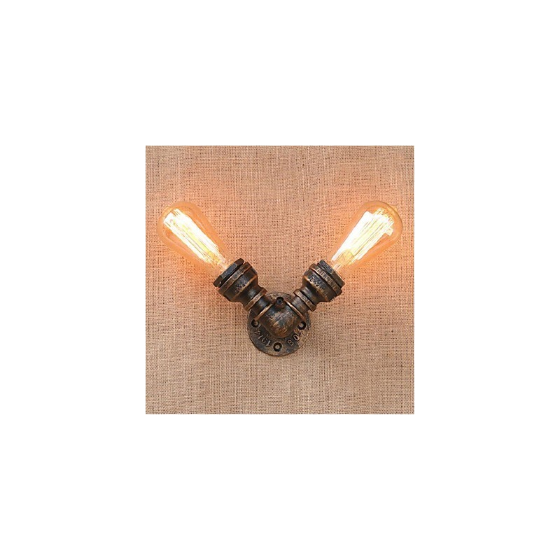 Lámpara de pared pequeña decorativa con pipa de agua sencilla y nostálgica