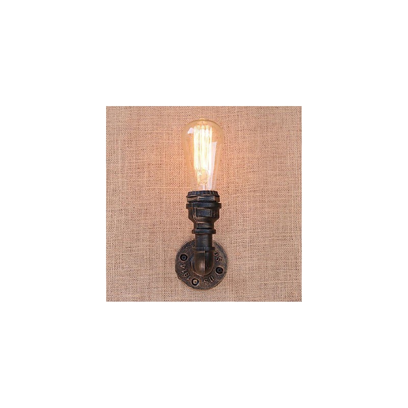 Lámpara de pared pequeña decorativa con pipa de agua sencilla y nostálgica