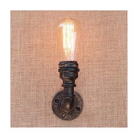 Lámpara de pared pequeña decorativa con pipa de agua sencilla y nostálgica