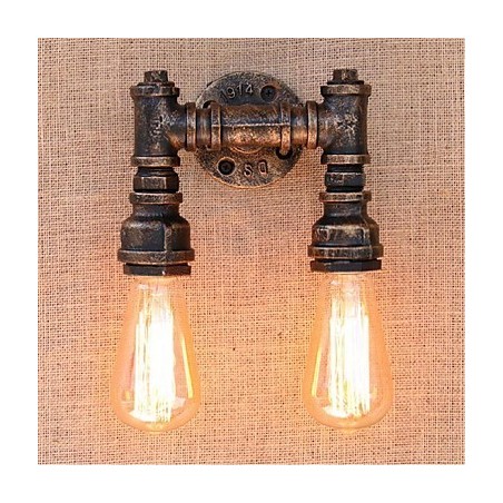 Lámpara de pared pequeña decorativa con pipa de agua sencilla y nostálgica